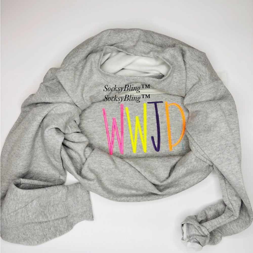 Embroidered WWJD Sweatshirt